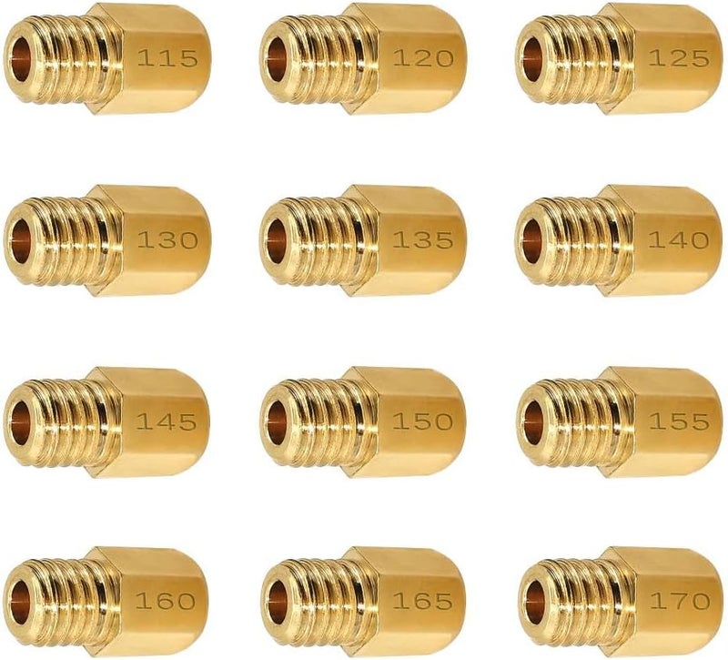 Strongthium Main Jet Kit for Mikuni VM TM Carburetors Large Hex VM4/042 115# ~ 170# NIbbi PWN - Image 1
